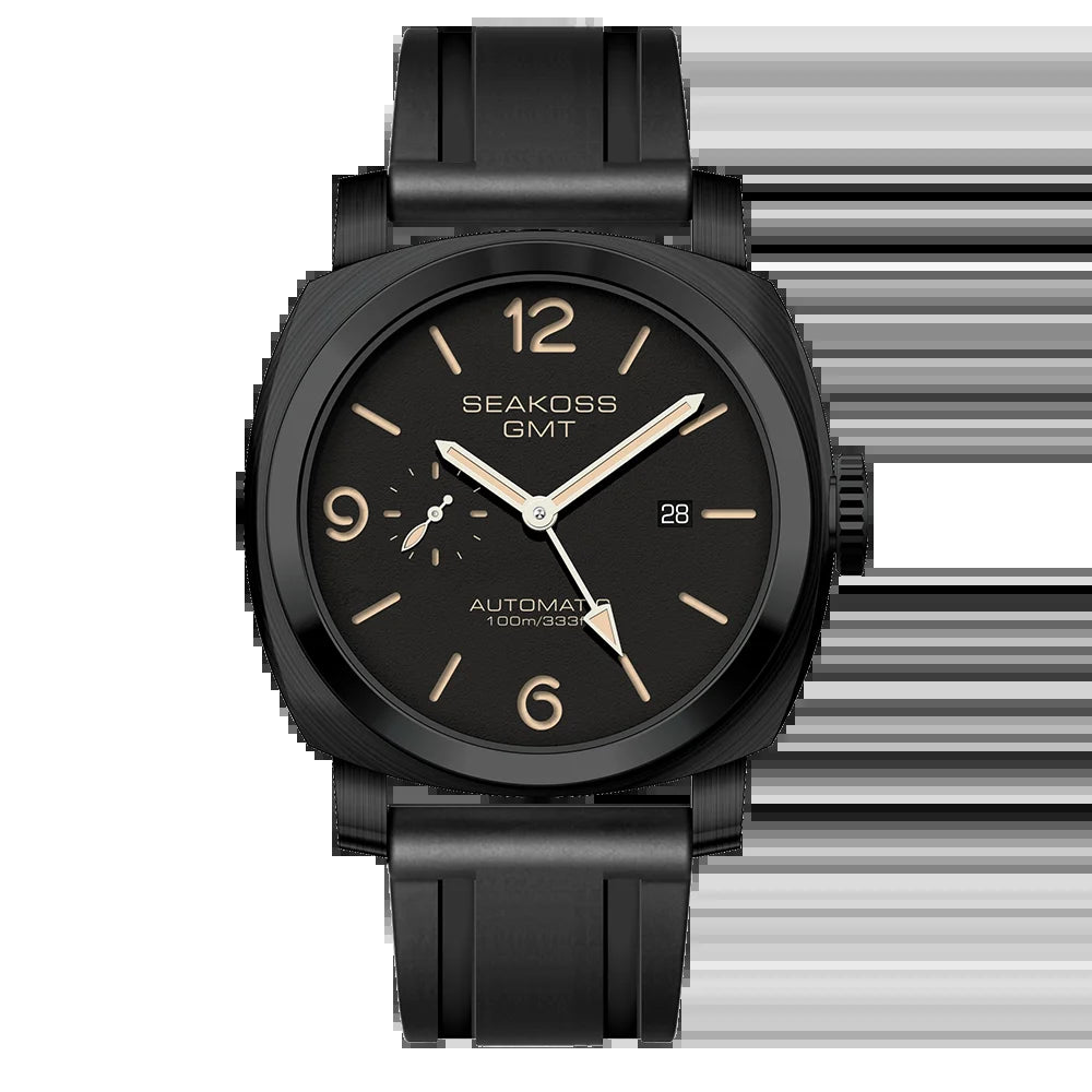 GMT Diving Automatic Mechanical Watches Men 1963 ST2557 Seagull Movement 316L Super Luminous Calendar 10Bar Wristwatches