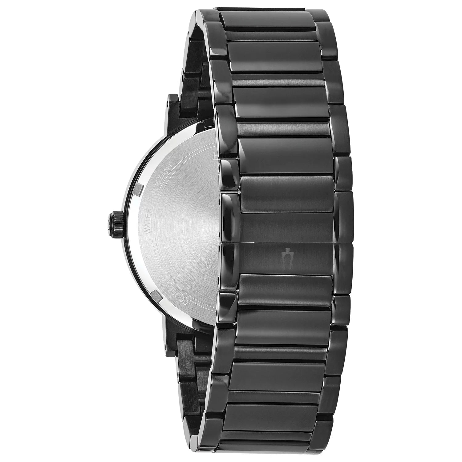 Men'S Black Ion Modern Diamond Watch 98D144