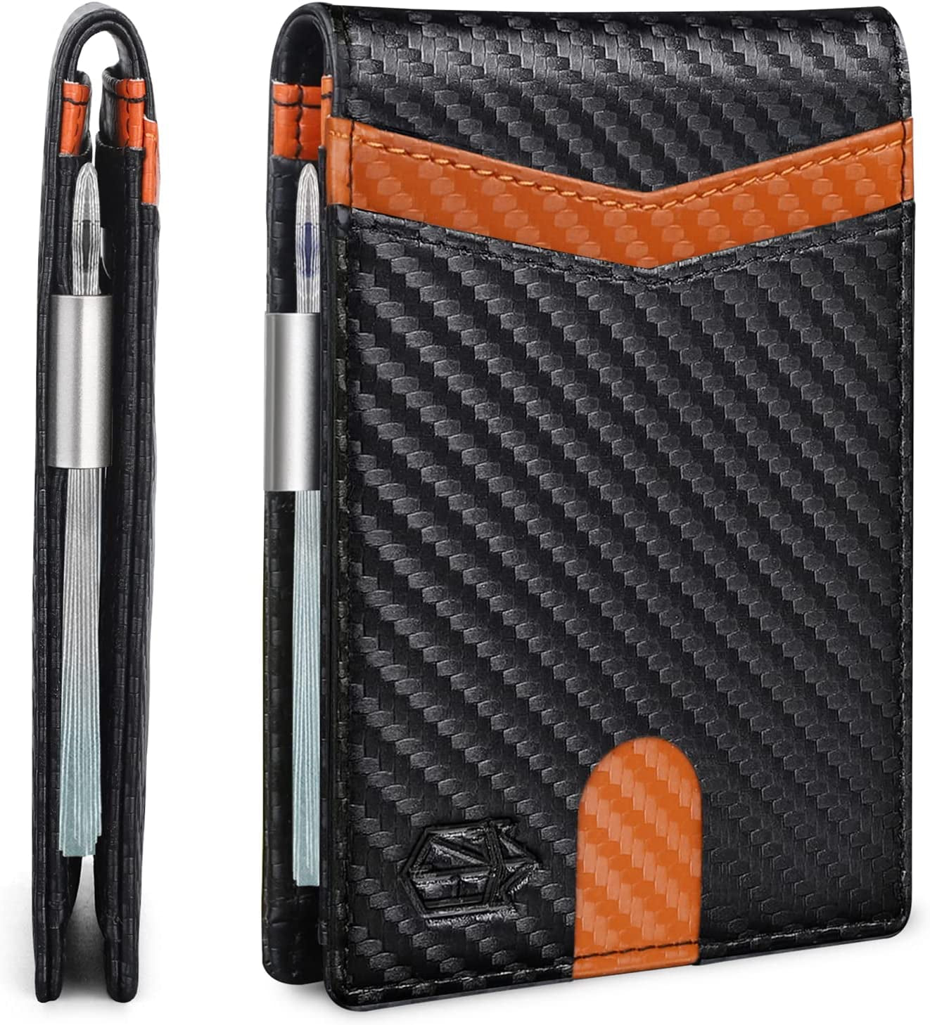 Zitahli Sport Fan Wallets for Men,Mens Bifold Wallet 10-12 Cards, Slim Leather Wallet with Money Clip & ID Window, RFID Blocking Thin Minimalist Credit Card Holder Gifts for Men