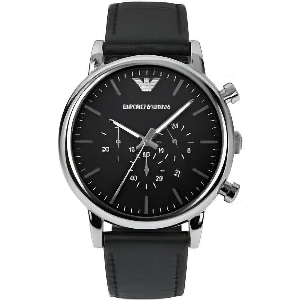 Classic Leather Chronograph Mens Watch AR1828