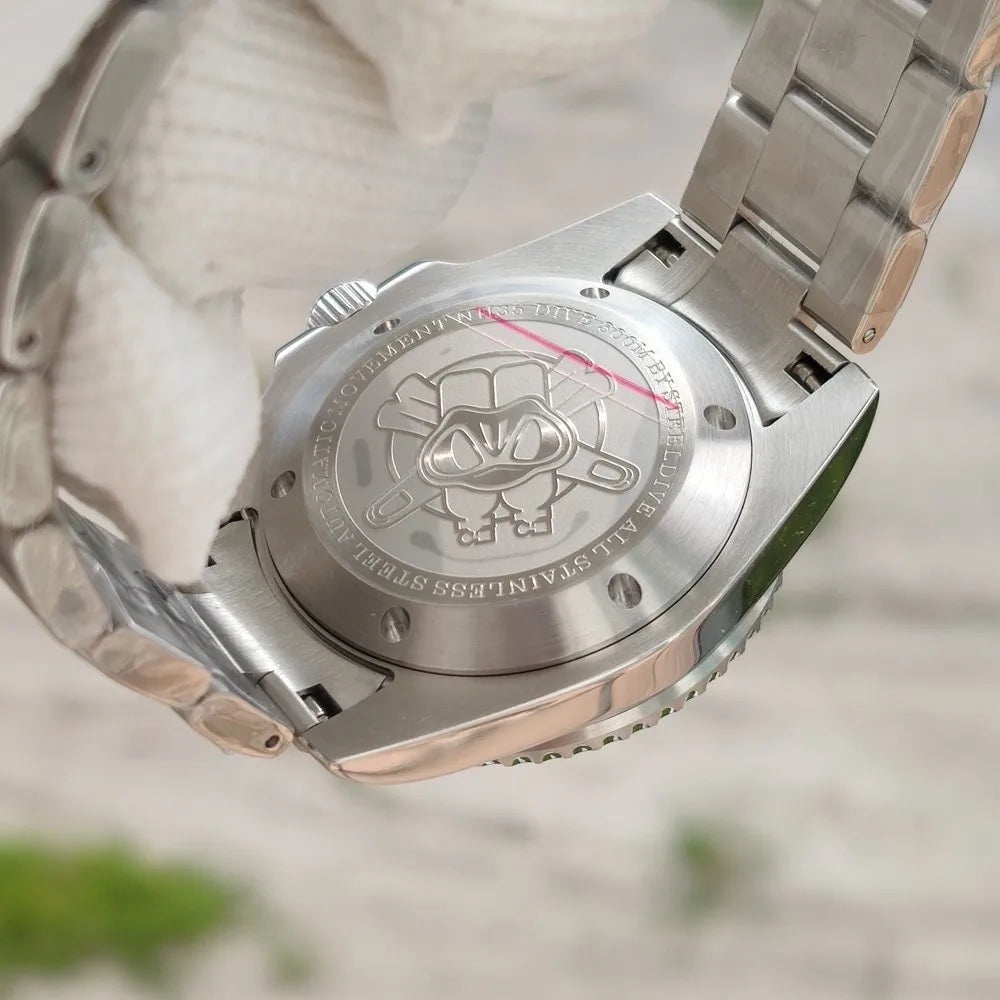 STEELDIVE SD1953J NH35A Ceramic Bezel Men'S Automatic Watch Kanagawa Waves Aseptic Dial Diving Watches Men C3 Luminous