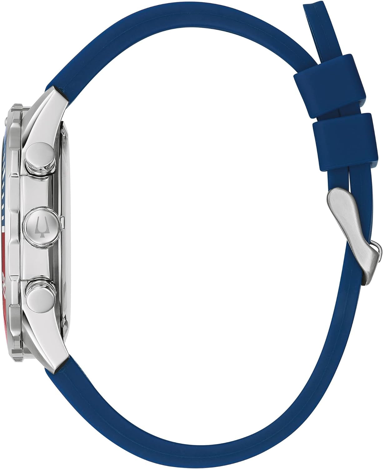 Bulova Men'S Sport 6-Hand Chronograph Quartz Watch with Silicone Strap, 24 Hour Time, Calendar Date, Luminous Hands and Markers, 100M Water Resistant, 44Mm Style: 98A288