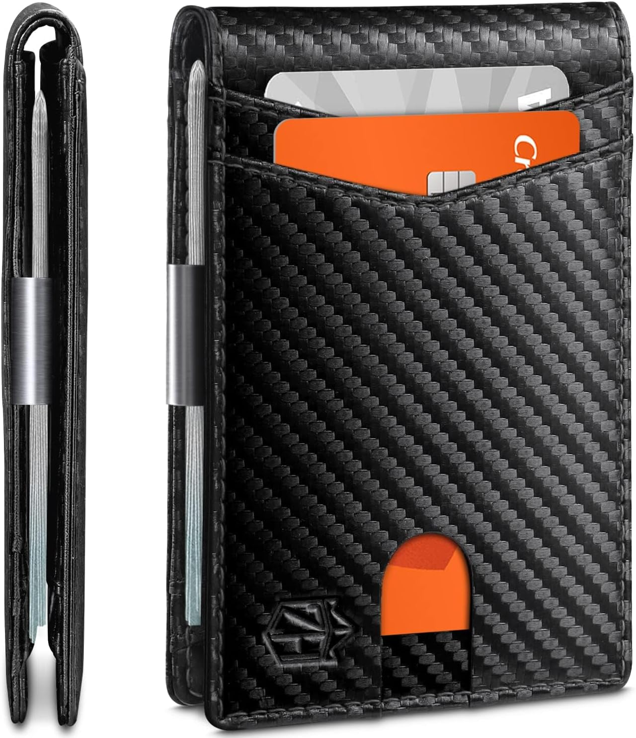 Zitahli Sport Fan Wallets for Men,Mens Bifold Wallet 10-12 Cards, Slim Leather Wallet with Money Clip & ID Window, RFID Blocking Thin Minimalist Credit Card Holder Gifts for Men