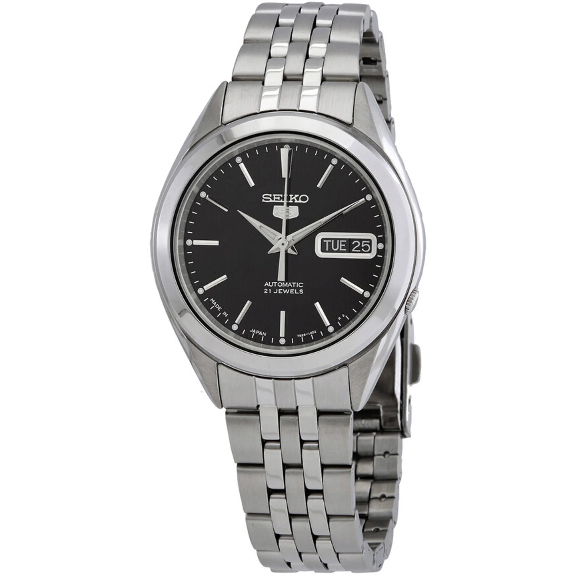 5 Black Dial Stainless Steel Men'S Watch SNKL23J1