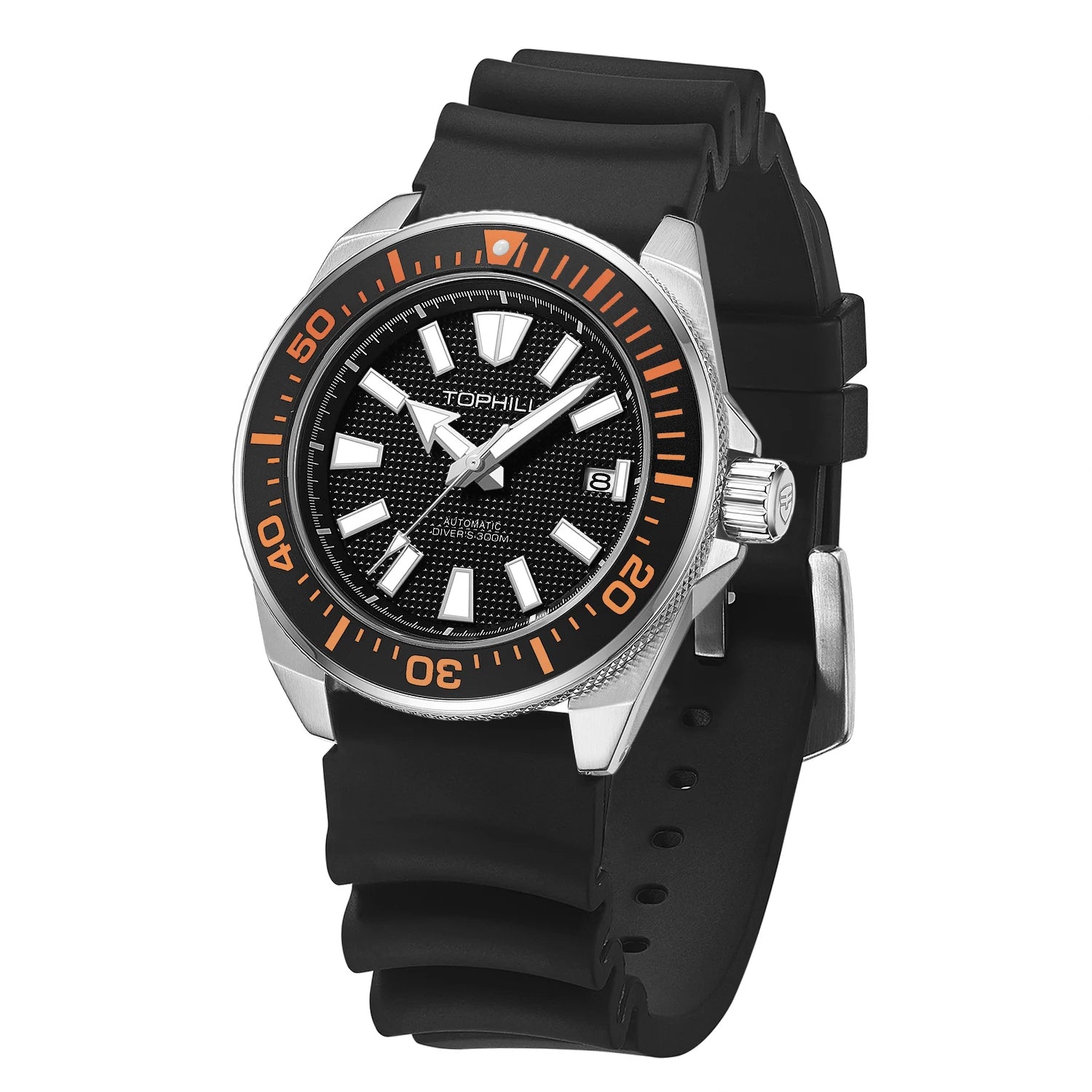 TOPHILL Sports Diving Watch 300M Waterproof Super Luminous 43.5Mm Big Dial Automatic Mechanical Men'S Wristwatch Sapphire Mirror