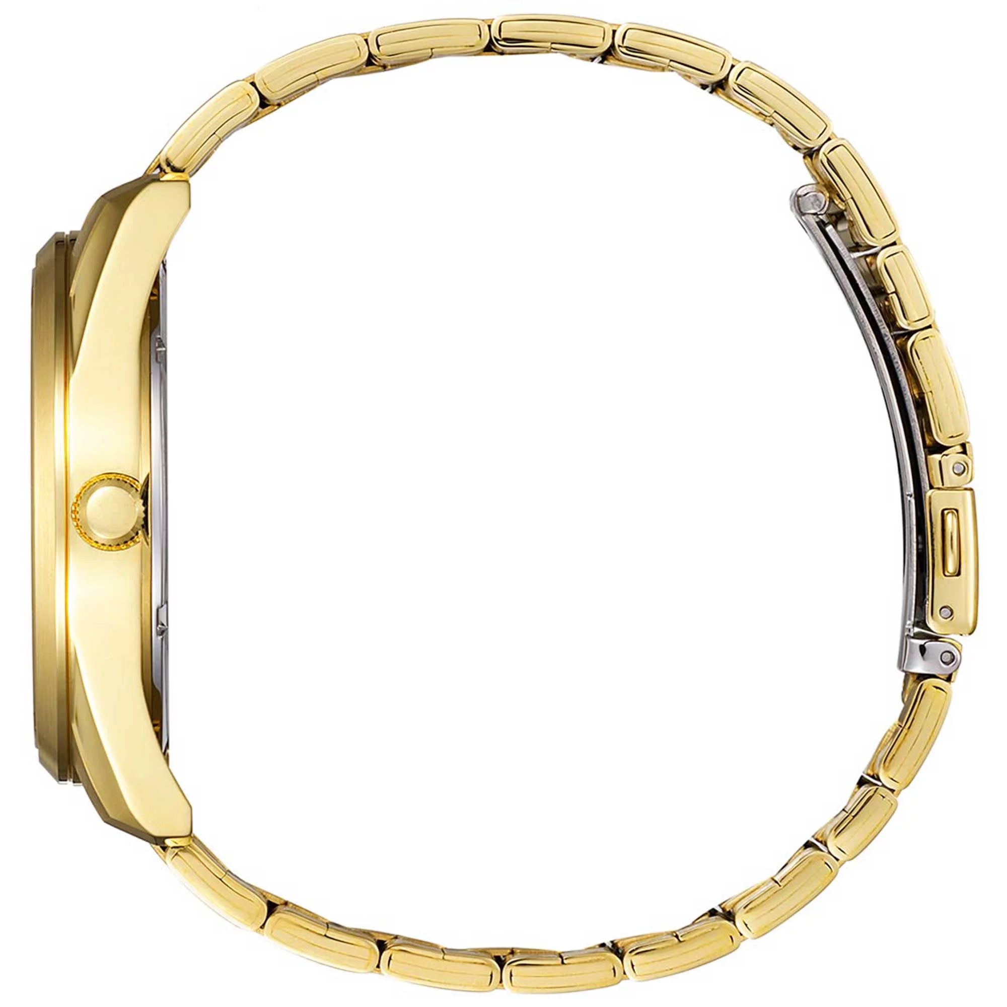 Quartz Blue Dial Gold-Tone Men'S Watch BI1032-58L