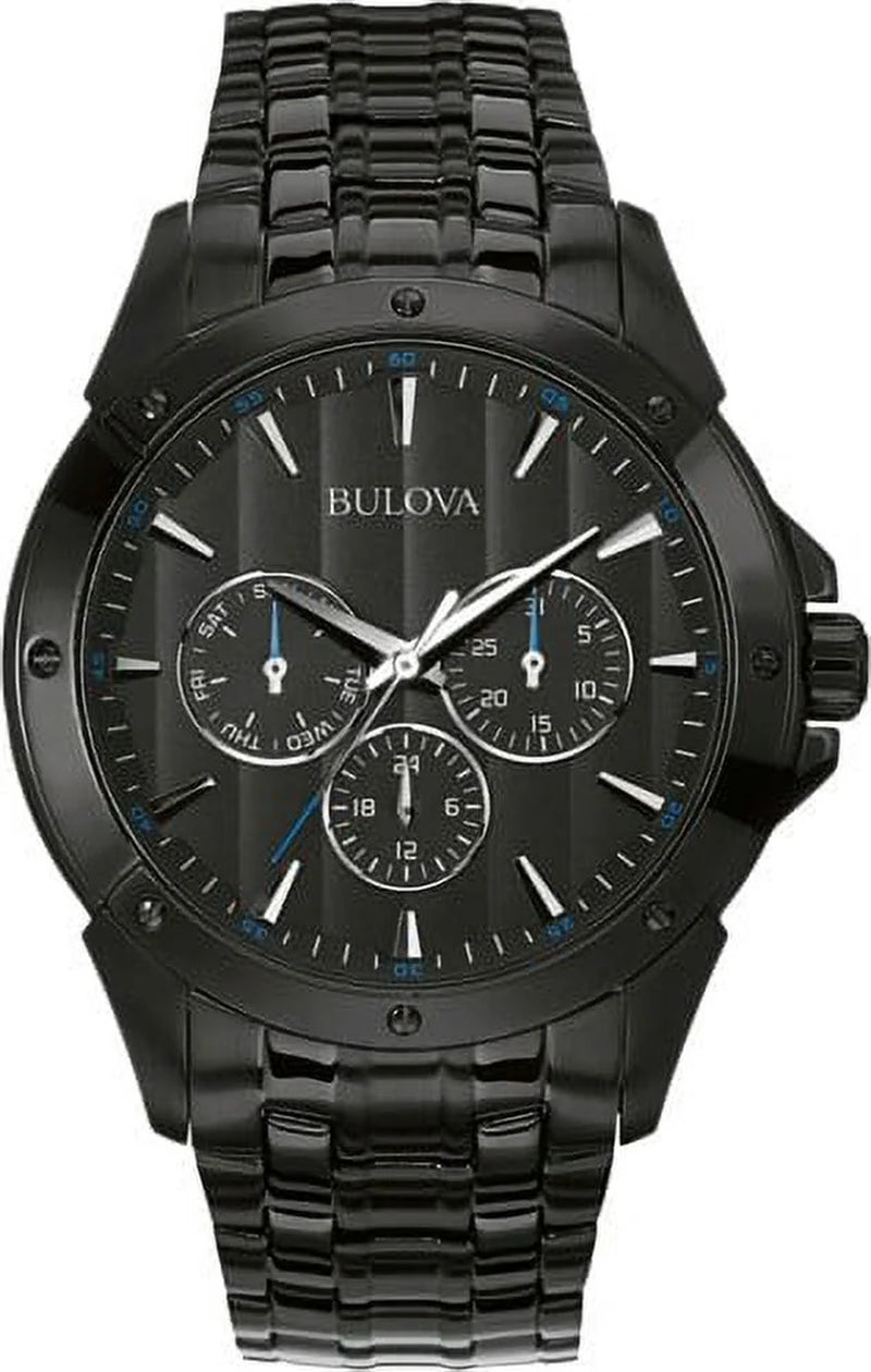 Men'S 98C121 Sport Analog Display Japanese Quartz Black Watch