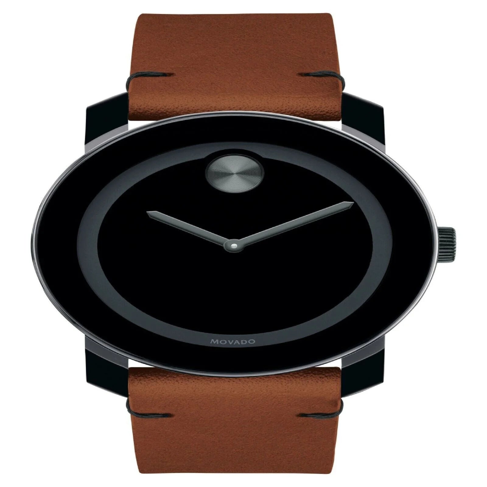 by  Men'S Leather Strap Wristwatch Gift Set, Black/Brown/Blue