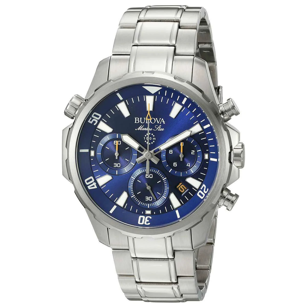 Men'S Marine Star Stainless Steel Chronograph Watch