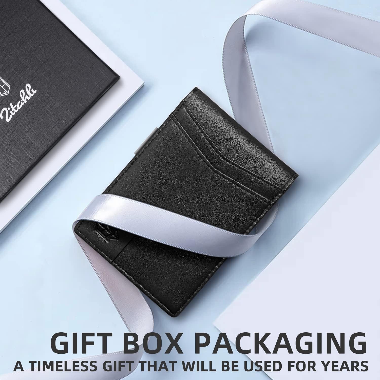 Zitahli Sport Fan Wallets for Men,Mens Bifold Wallet 10-12 Cards, Slim Leather Wallet with Money Clip & ID Window, RFID Blocking Thin Minimalist Credit Card Holder Gifts for Men