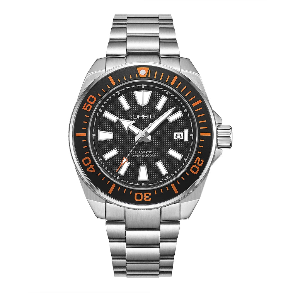 TOPHILL Sports Diving Watch 300M Waterproof Super Luminous 43.5Mm Big Dial Automatic Mechanical Men'S Wristwatch Sapphire Mirror