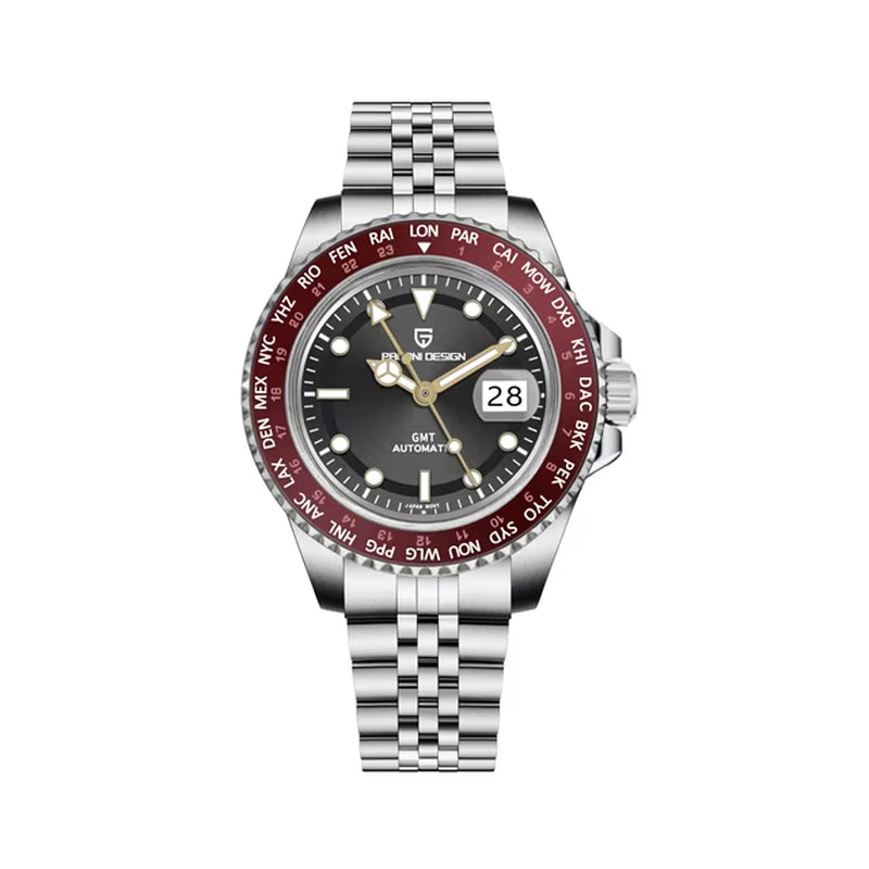 PAGANI DESIGN V4 40MM GMT NH34 Luxury Men'S Watches Top Fashion Automatic Mechanical Watches for Men Sapphire Waterproof Clock