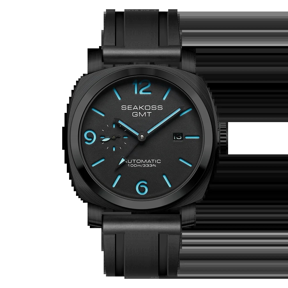 GMT Diving Automatic Mechanical Watches Men 1963 ST2557 Seagull Movement 316L Super Luminous Calendar 10Bar Wristwatches