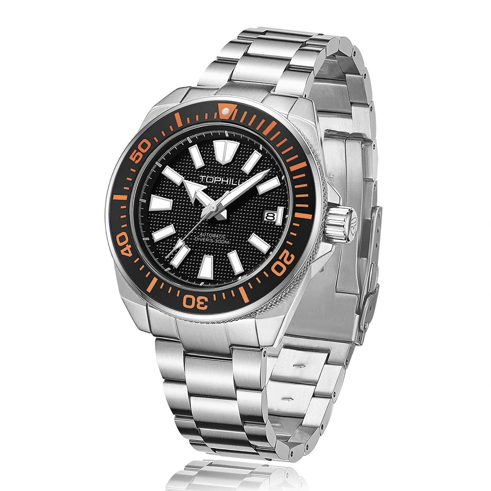 TOPHILL Sports Diving Watch 300M Waterproof Super Luminous 43.5Mm Big Dial Automatic Mechanical Men'S Wristwatch Sapphire Mirror