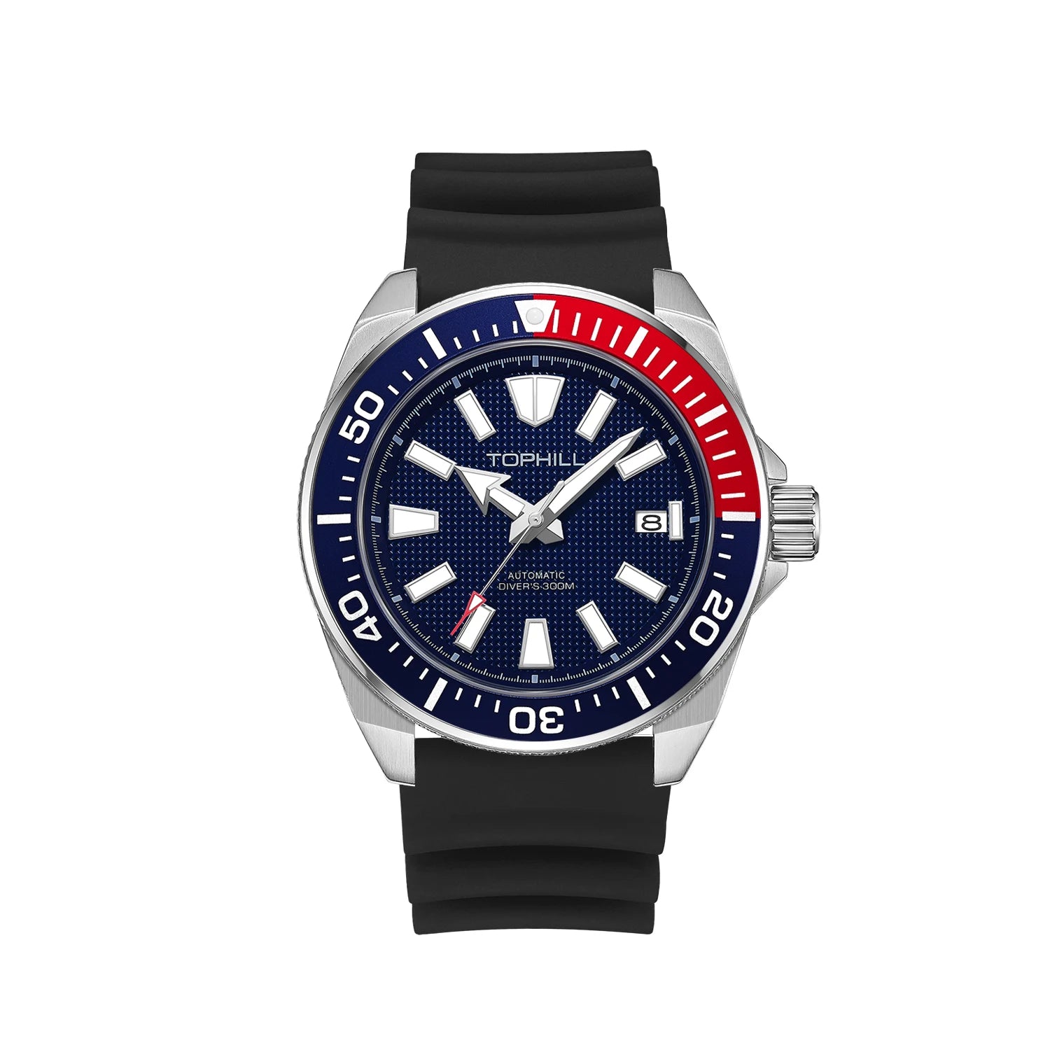 TOPHILL Sports Diving Watch 300M Waterproof Super Luminous 43.5Mm Big Dial Automatic Mechanical Men'S Wristwatch Sapphire Mirror