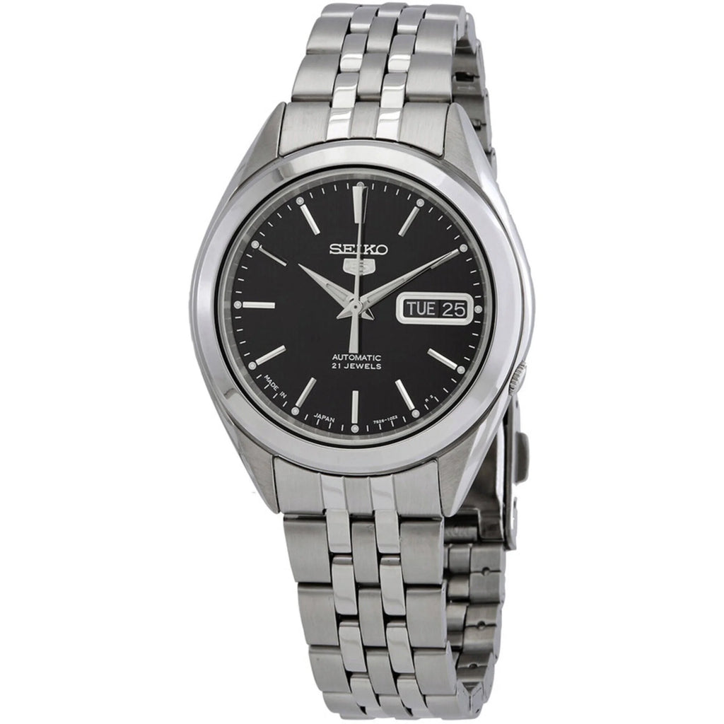 5 Black Dial Stainless Steel Men'S Watch SNKL23J1