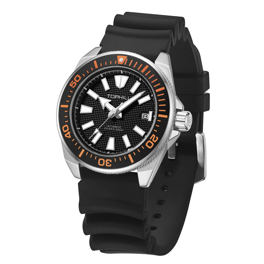 TOPHILL Sports Diving Watch 300M Waterproof Super Luminous 43.5Mm Big Dial Automatic Mechanical Men'S Wristwatch Sapphire Mirror