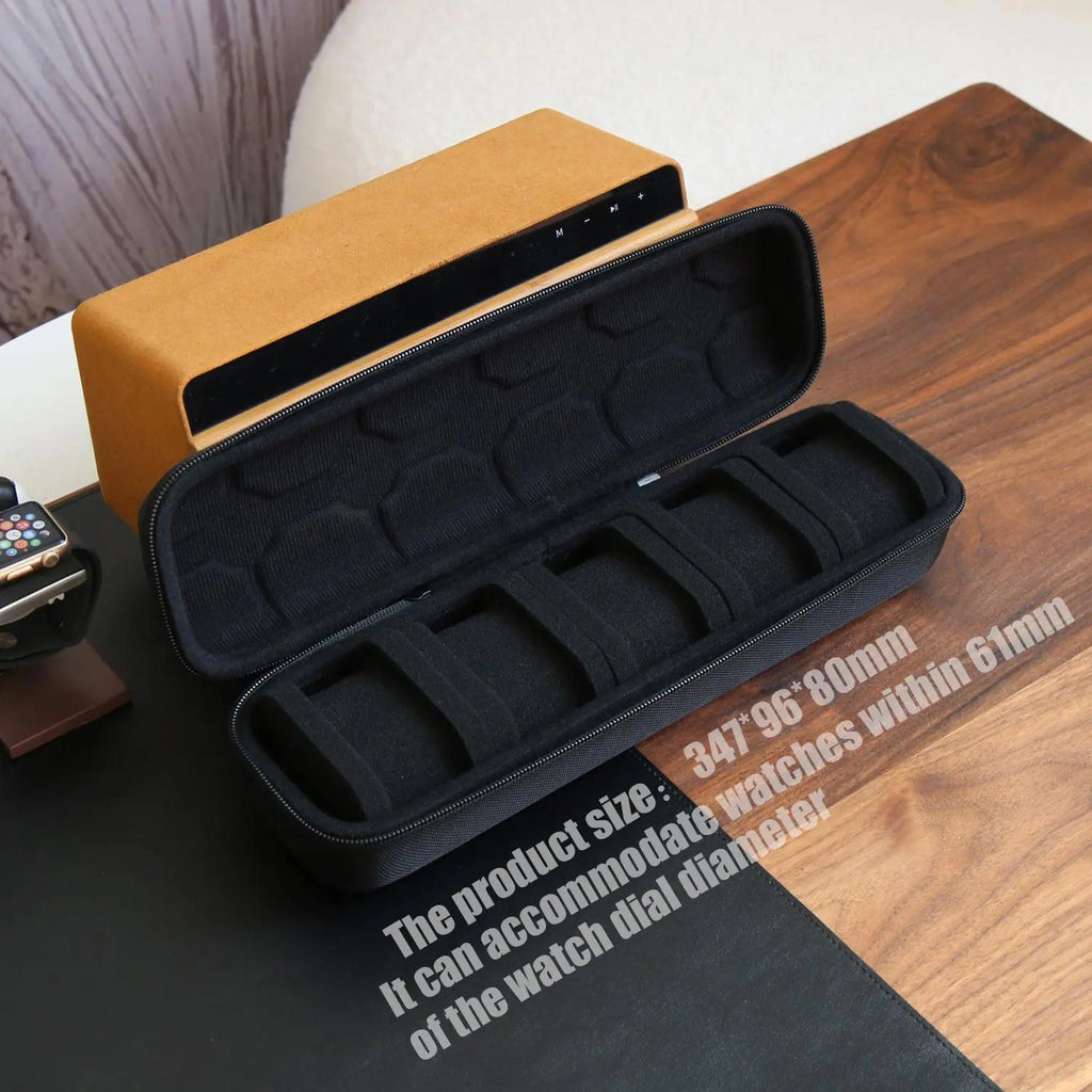 2/3/5 Slot EVA Watch Travel Case for Men Portable Single Watch Storage