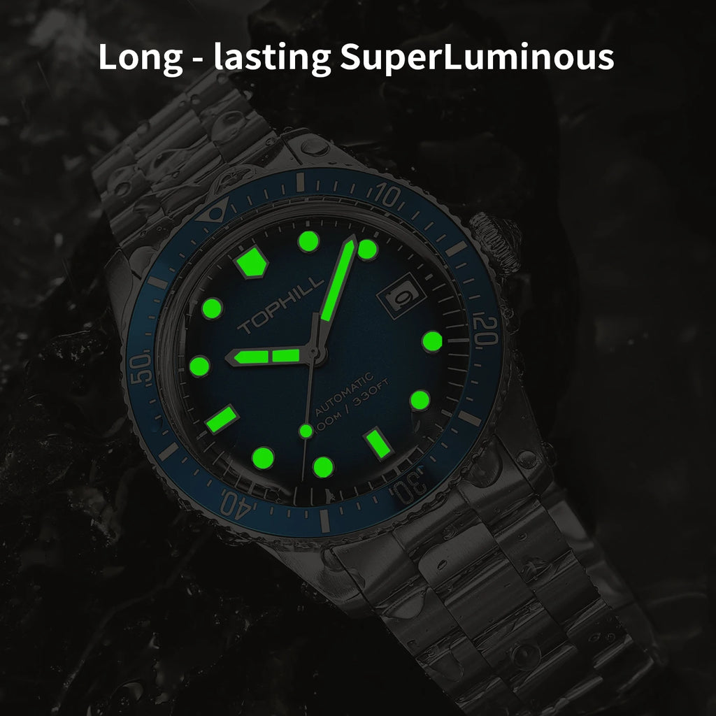 TOPHILL Watches Business Automatic Movement NH35 Mechanical Watches 10Bar Waterproof