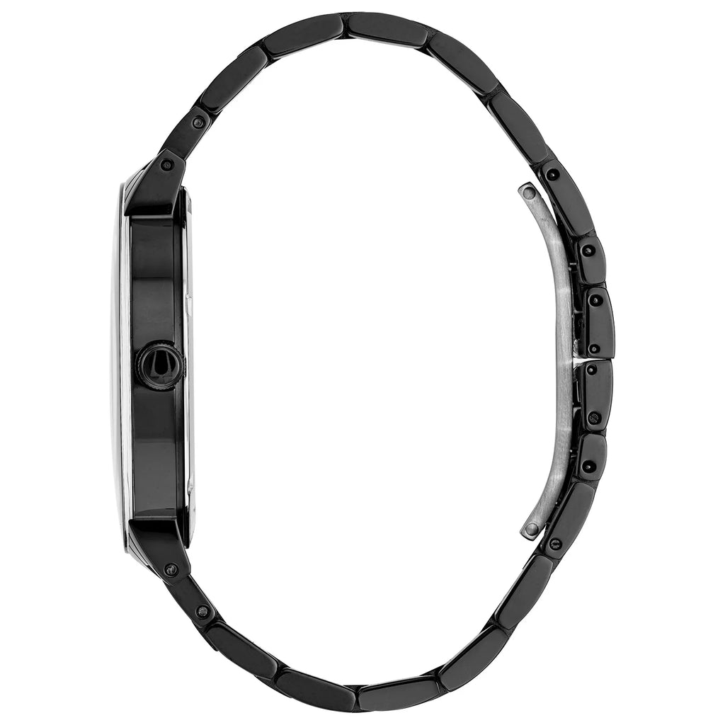 Men'S Black Ion Modern Diamond Watch 98D144