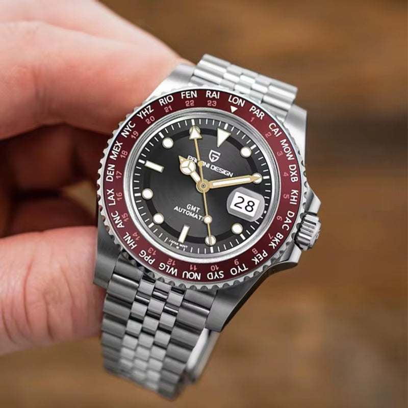 PAGANI DESIGN V4 40MM GMT NH34 Luxury Men'S Watches Top Fashion Automatic Mechanical Watches for Men Sapphire Waterproof Clock