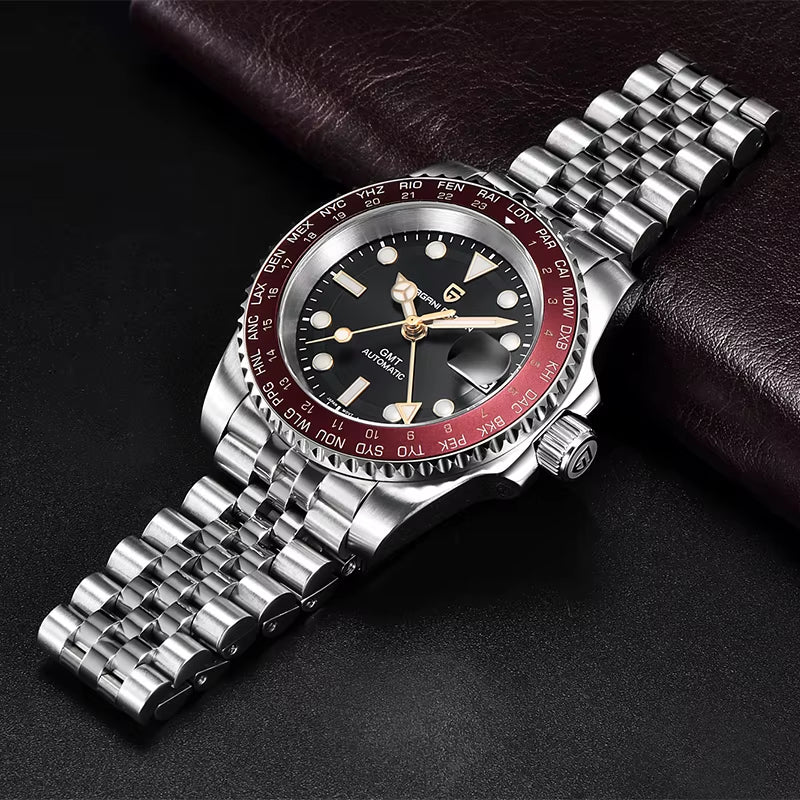 PAGANI DESIGN V4 40MM GMT NH34 Luxury Men'S Watches Top Fashion Automatic Mechanical Watches for Men Sapphire Waterproof Clock