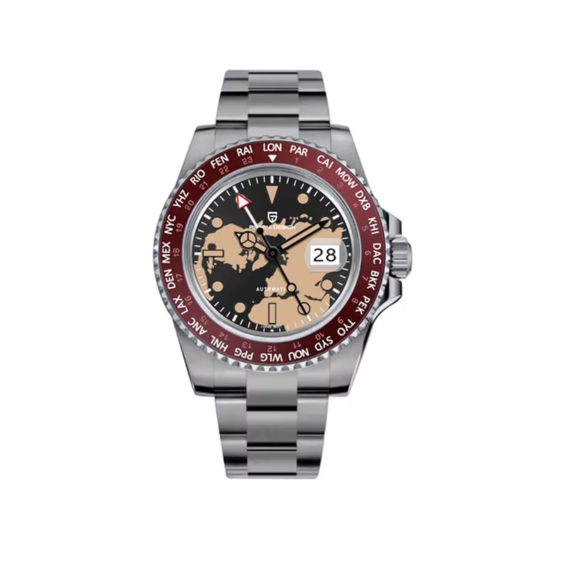 PAGANI DESIGN V4 40MM GMT NH34 Luxury Men'S Watches Top Fashion Automatic Mechanical Watches for Men Sapphire Waterproof Clock