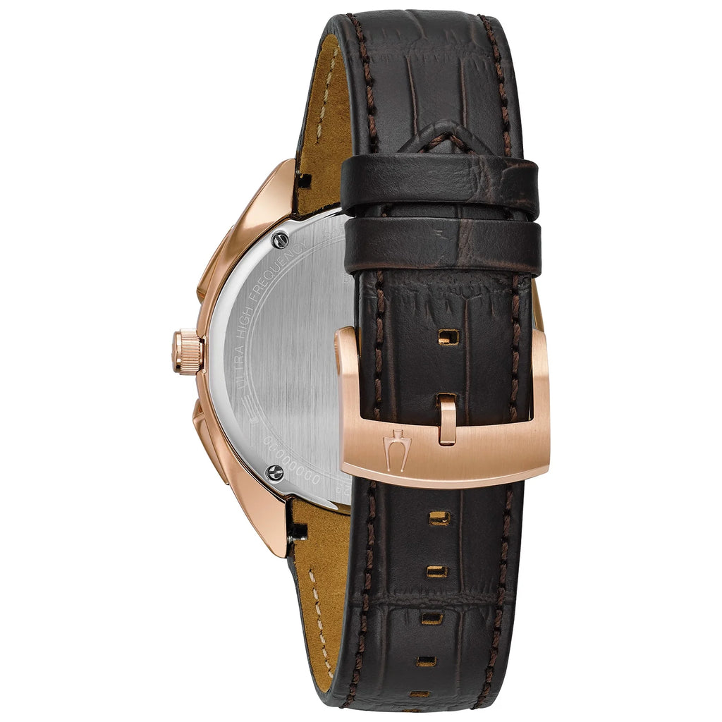 Men'S Curv Stainless Steel/Rose Gold Watch 97A124